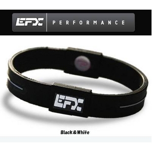 EFX リストバンド スポーツブレスレット ブラック×ホワイト