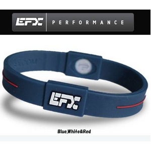 EFX リストバンド スポーツブレスレット ブルー×ホワイト×レッド