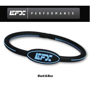 EFX リストバンド オーバルブレスレット ブラック×ブルー