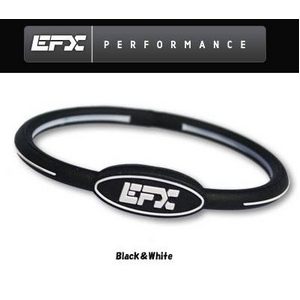 EFX リストバンド オーバルブレスレット ブラック×ホワイト
