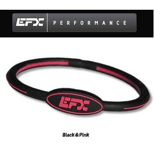 EFX リストバンド オーバルブレスレット ブラック×ピンク