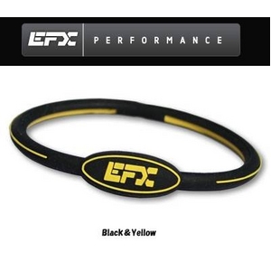 EFX リストバンド オーバルブレスレット ブラック×イエロー