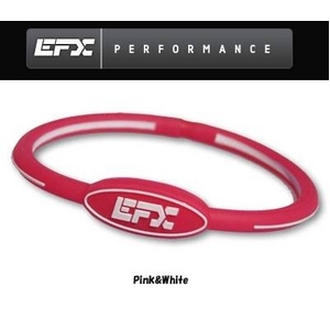 EFX リストバンド オーバルブレスレット ピンク×ホワイト