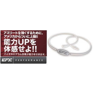 EFX パフォーマンス ネックレス スポーツ ホワイト×グレー